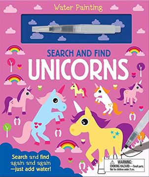 portada Search and Find Unicorns (Water Painting Search and Find) (en Inglés)