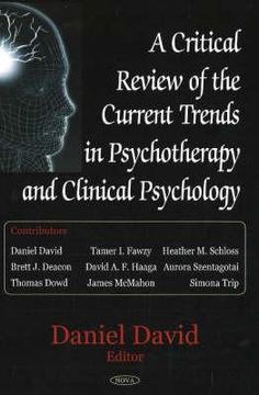 portada a critical review of the current trends in psychotherapy and clinical psychology (en Inglés)