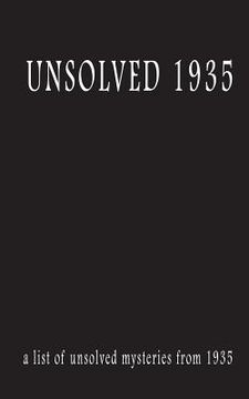 portada Unsolved 1935 (in English)