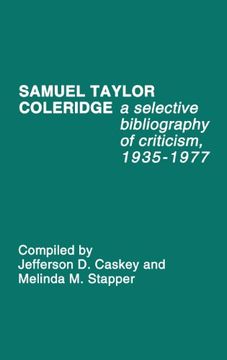 portada Samuel Taylor Coleridge: A Selective Bibliography of Criticism, 1935-1977: A Selective Bibliography of Criticism, 1935-77