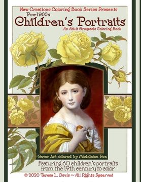 portada New Creations Coloring Book Series: Pre-1900s Childen's Portraits (in English)