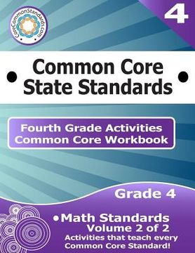 portada Fourth Grade Common Core Workbook: Math Activities: Volume 2 of 2 (in English)