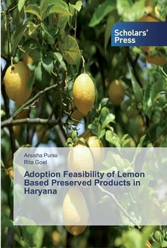 portada Adoption Feasibility of Lemon Based Preserved Products in Haryana (en Inglés)