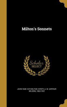 portada Milton's Sonnets (en Inglés)