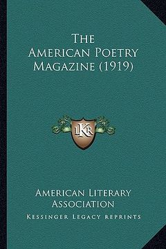 portada the american poetry magazine (1919) (en Inglés)