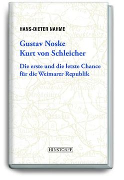 portada Gustav Noske, Kurt von Schleicher (en Alemán)