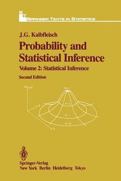 portada probability and statistical inference: volume 2: statistical inference (in English)