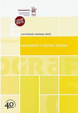 portada Parlamento y Control Judicial (in Spanish)