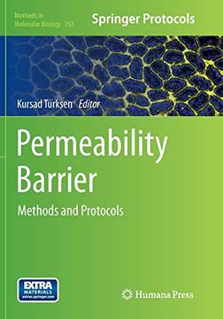 portada Permeability Barrier: Methods and Protocols (Methods in Molecular Biology, 763) (en Inglés)