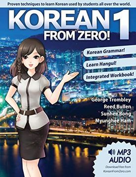 portada Korean From Zero! 1: Master the Korean Language and Hangul Writing System With Integrated Workbook and Online Course (Volume 1) (in English)