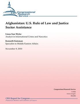 portada Afghanistan: U.S. Rule of Law and Justice Sector Assistance (en Inglés)