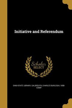portada Initiative and Referendum (en Inglés)