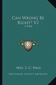 portada can wrong be right? v2: a tale (in English)