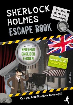 portada Sherlock Holmes Escape Book. Spielend Englisch Lernen - für Anfänger Sprachniveau A1-A2 (en Alemán)