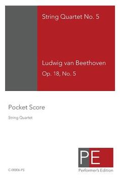 portada String Quartet No. 5: Pocket Score (in English)