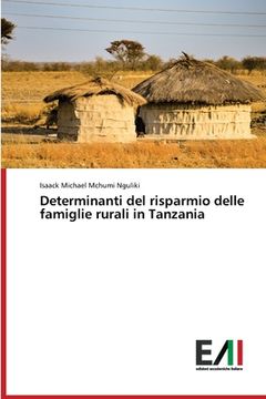 portada Determinanti del risparmio delle famiglie rurali in Tanzania (in Italian)