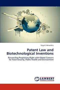 portada patent law and biotechnological inventions (en Inglés)