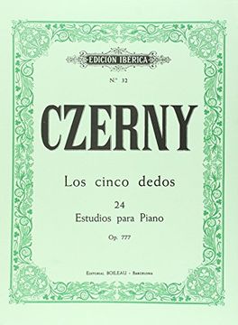 portada Los Cinco Dedos, 24 Estudios Para Piano op. 777 (in Spanish)