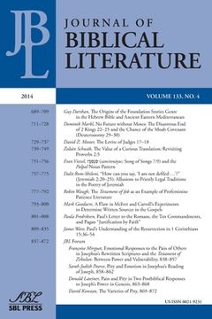 portada Journal of Biblical Literature 133.4 (2014) (en Inglés)