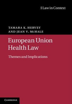 portada European Union Health Law: Themes and Implications (Law in Context) (en Inglés)