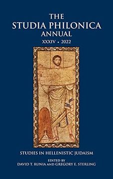 portada The Studia Philonica Annual Xxxiv, 2022: Studies in Hellenistic Judaism (en Inglés)