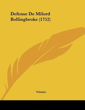 portada defense de milord bollingbroke (1752) (en Inglés)