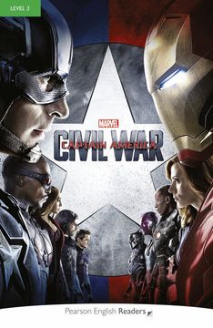 portada Pearson English Readers Level 3: Marvel - Captain America - Civil war (Book + cd) (in English)
