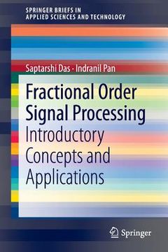 portada fractional order signal processing (en Inglés)