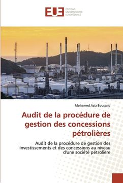portada Audit de la procédure de gestion des concessions pétrolières (en Francés)