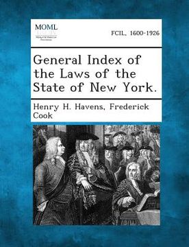 portada General Index of the Laws of the State of New York.