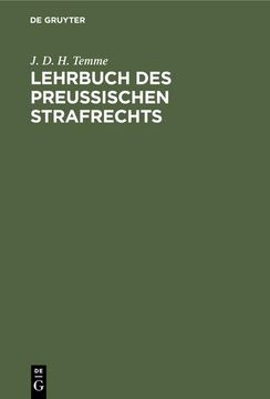 portada Lehrbuch des Preußischen Strafrechts (in German)
