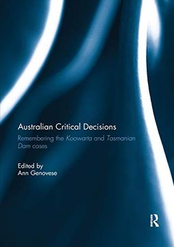 portada Australian Critical Decisions: Remembering Koowarta and Tasmanian Dams (en Inglés)