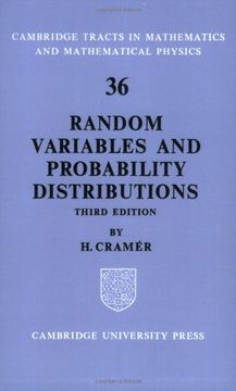 portada Random Variables and Probability Distributions Paperback (Cambridge Tracts in Mathematics) (en Inglés)