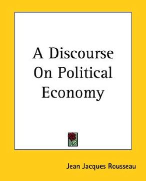 portada a discourse on political economy (in English)