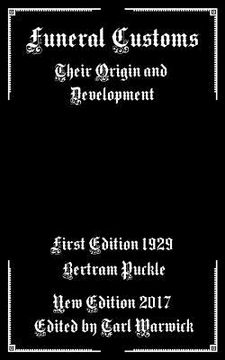 portada Funeral Customs: Their Origin and Development (en Inglés)