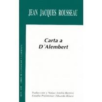 portada Carta a D'alembert (in Spanish)