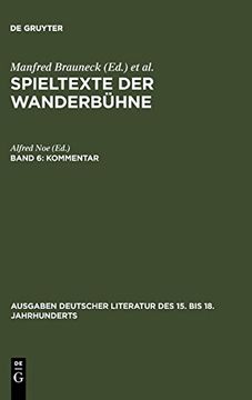 portada Kommentar: 6 (Ausgaben Deutscher Literatur des 15. Bis 18. Jahrhunderts) (en Alemán)