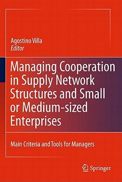 portada managing cooperation in supply network structures and small or medium-sized enterprises: main criteria and tools for managers (en Inglés)