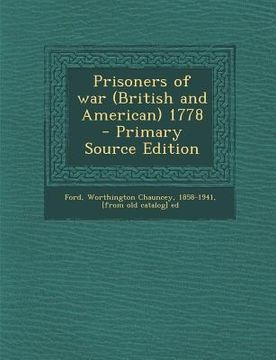 portada Prisoners of War (British and American) 1778 (en Inglés)