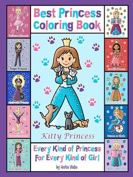 portada best princess coloring book (en Inglés)