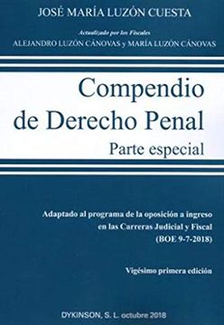 portada Compendio de Derecho Penal: Parte Especial (in Spanish)