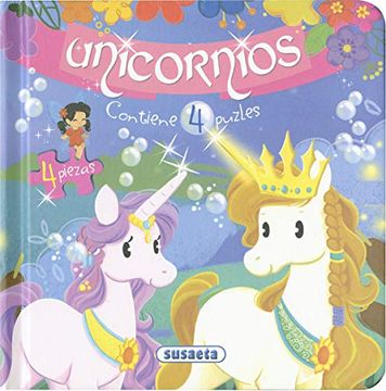 portada Unicornios (Puzles de 4 Piedas Unicornios)