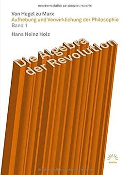 portada Die Algebra der Revolution - von Hegel zu Marx 1 (in German)