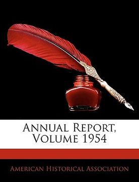 portada annual report, volume 1954 (in English)