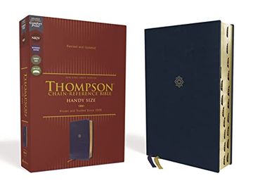 portada Nkjv, Thompson Chain-Reference Bible, Handy Size, Leathersoft, Navy, red Letter, Thumb Indexed, Comfort Print (en Inglés)