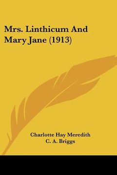 portada mrs. linthicum and mary jane (1913) (in English)