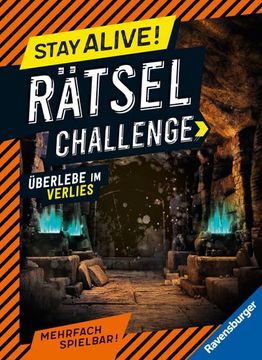 portada Ravensburger Stay Alive! Rätsel-Challenge - Überlebe im Verlies - Rätselbuch für Gaming-Fans ab 8 Jahren (in German)