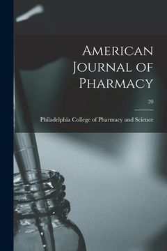 portada American Journal of Pharmacy; 20