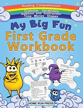 portada My big fun First Grade Workbook: 1st Grade Workbook Math, Language Arts, Science Activities to Support First Grade Skills (in English)