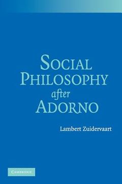 portada Social Philosophy After Adorno (en Inglés)